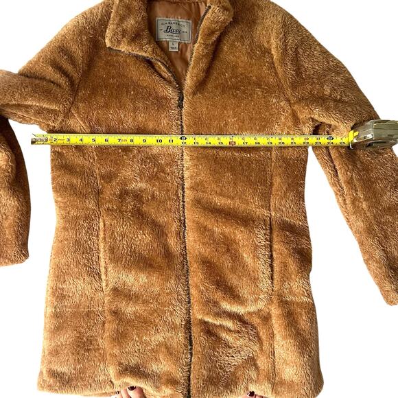G.H. Bass Teddy Faux-Sherpa Teddy Bear Coat – Size L – Cozy-Zip-Front-Quilted - Picture 4 of 11